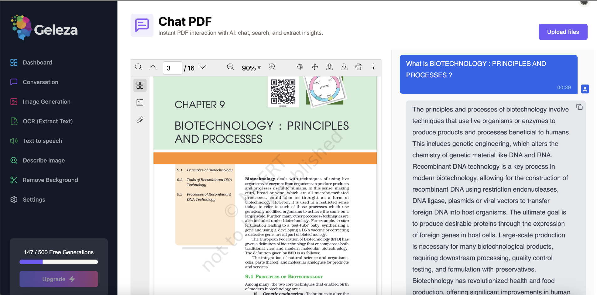 geleza chatPDF